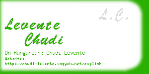 levente chudi business card